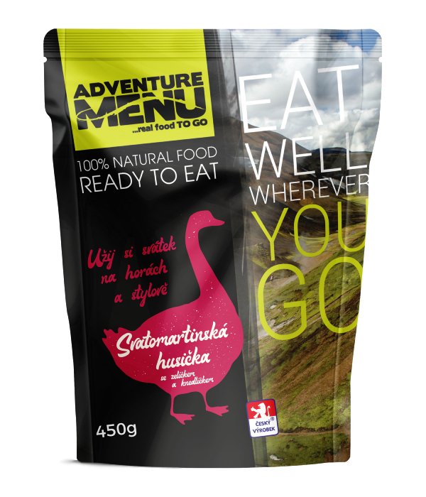 Adventure Menu Svatomartinská husa s červeným zelím a bramborovým knedlíkem, jednoporce